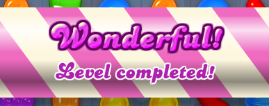 Candy Crush Level Completed