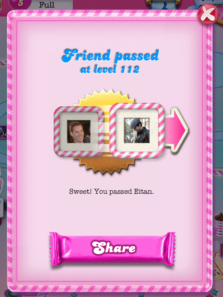 Candy Crush: Passed a Friend